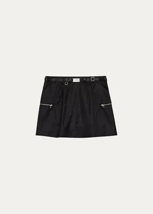 Prada Belted Mini Skirt