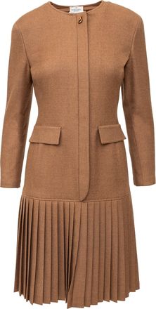 Valentino Valentino Boutique Pliss&eacute; Wol Jurk - 90s