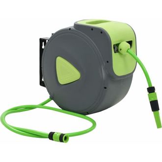 vidaXL Vidaxl - Carrete De Manguera Retr&aacute;ctil Autom&aacute;tico De Pared 30+2 M