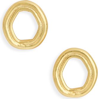 Karine Sultan Oblong Hollow Frame Stud Earrings in Gold at Nordstrom Rack