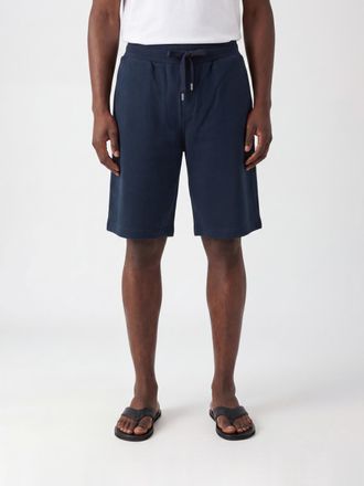 Dolce & Gabbana Shorts jogging in cotone con coulisse e logo ricamato