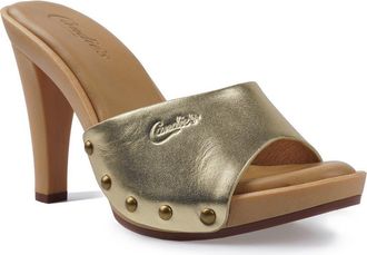Candie's Antonella Slide Sandal in Gold Leather at Nordstrom, Size 11