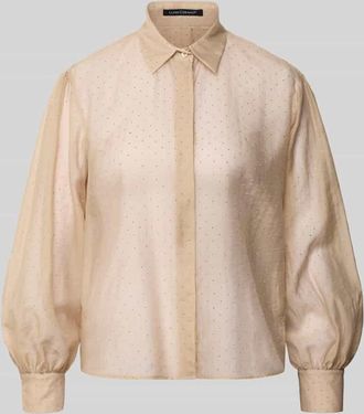Luisa Cerano Luisa Cerano Hemdbluse mit Raffungen in Sand, Gr&ouml;&szlig;e 34
