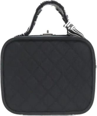 Chanel Pre-owned Handbags, female, Black, Size: ONE SIZE Pre-owned Canvas chanel-bags