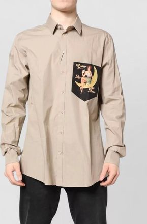 Dolce & Gabbana cotton printed long-sleeve shirt