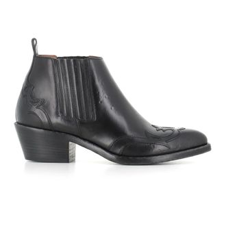Sartore Cowboy Boots, female, Black, Size: 7 1/2 US Texan Boot
