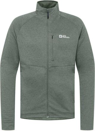Jack Wolfskin Heren Taiga Full Zip Fleecejack (Leisteen groen)