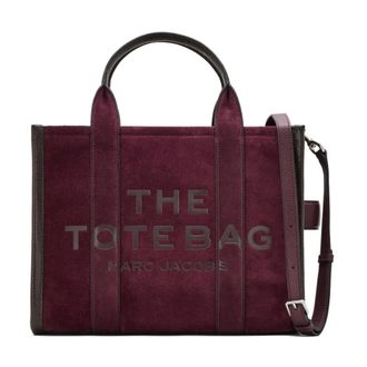 Marc Jacobs The Medium Suede Tote - Dames - Tassen - Rood - Maat: ONE Size Su&egrave;de