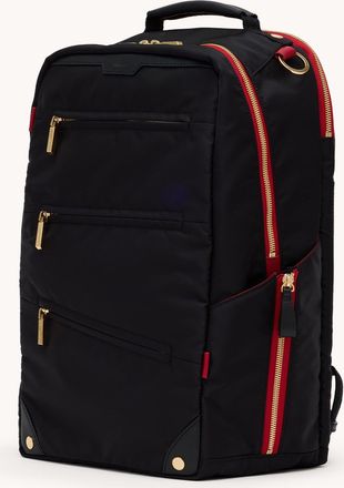 Hammitt Hammitt Eden Backpack Black Nylon Gold Red Zip