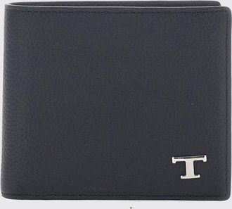 Tod's Portafoglio bifold T Timeless in pelle di vitello a grana
