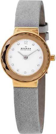 Skagen Leonora Quartz Crystal White Dial Ladies Watch SKW2778