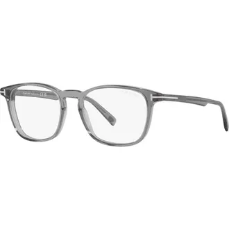 Tom Ford 52mm Square optical glasses in Grey at Nordstrom