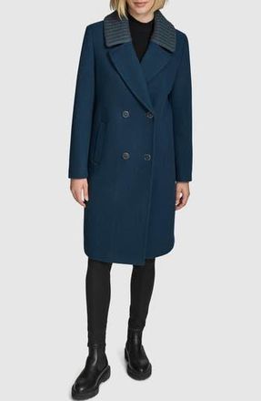 Andrew Marc Sloane Wool Blend Walker Coat in Midnight at Nordstrom Rack, Size X-Small