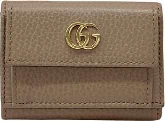 Gucci Pink Leather Wallet (Tri-Fold) (Pre-Owned)