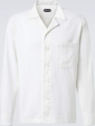 Tom Ford Camicia in cotone e seta a righe