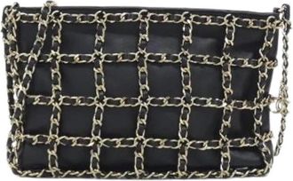 Chanel Pre-owned Lambskin Shoulder Bag - Dames - Vintage Schoudertas - Zwart - ONE Size - Leer - Vintage