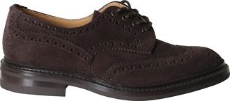 Trickers Coffee Wingtip Bourton Suede Brogues