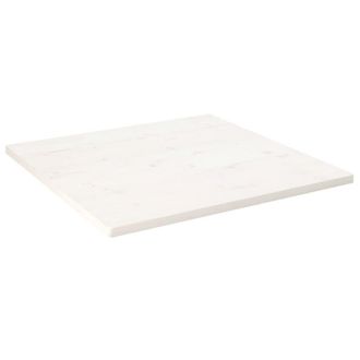Berkfield Home Table Top White 90x90x2.5 cm Solid Wood Pine Square