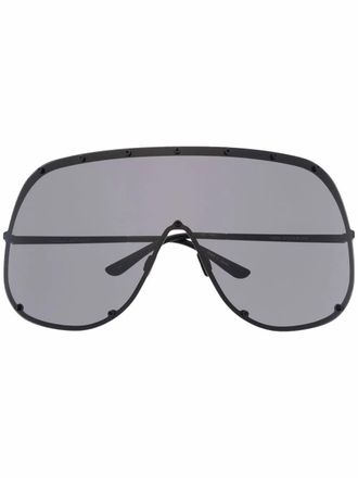 Rick Owens Occhiali da sole pilota oversize Rick Owens