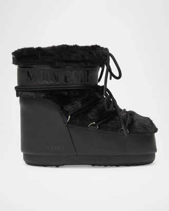 Moon Boot Icon Low Faux Fur Snow Boots