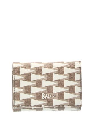 Bally Pennant Leather Card Holder