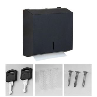 OEM Dispensador De Toallas De Papel De Pared Con Acabado Cepillado - Negro