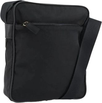 Prada Pre-owned Nylon Cross Body Tas - Dames - Vintage Schoudertas - Zwart - ONE Size - Nylon - Vintage