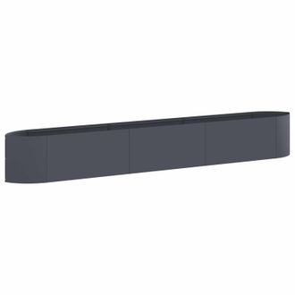 vidaXL Cama De Jard&iacute;n Elevada Gris Antracita 300 X 40 X 40 Cm Acero Vidaxl