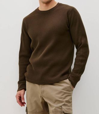 Rails Wade Thermal Sweater In Chocolate