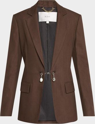 A.L.C. Mel Chain-Embellished Jacket