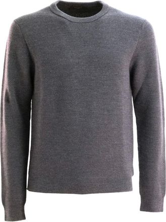 Zanone Wollen trui met ronde hals - Grijs