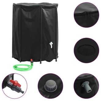 vidaXL Dep&oacute;sito De Agua Plegable Con Grifo Pvc 1250 L Vidaxl