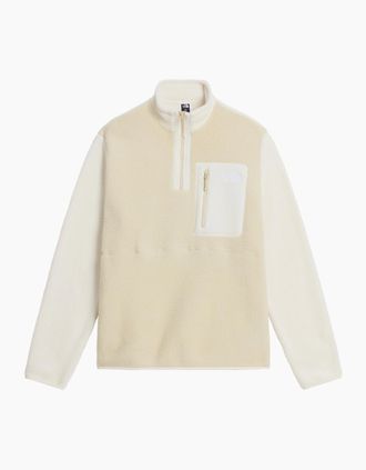 The North Face Mens Yumiori 1/4 Zip Fleece Cream - Size: 38