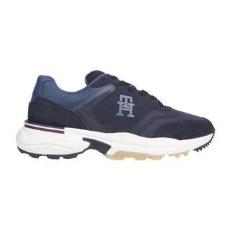 Tommy Hilfiger Sneakers, male, Blue, 9 UK, Runner X Ventile Mix Leisure Trainers