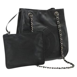 Chanel Pre-owned Bucket Bags, female, Black, Size: ONE SIZE Pre-owned Vintage Bucket Bag