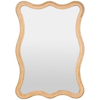 Atmosphera Atmosphera - Espejo De Pared Maggie Beige 100x70cm Cr&eacute;ateur DInt&eacute;rieur