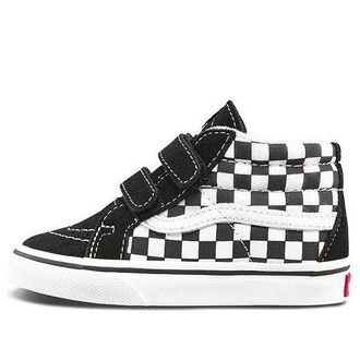 Vans (TD) Vans Sk8-Mid Reissue V Checkerboard - Black White VN00018WHRK