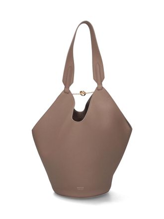 Khaite Lotus Small Tote Bag - Brown