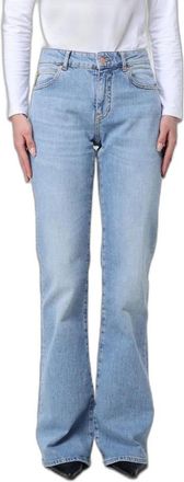 Emporio Armani Jeans Used Stretch A Trombetta - - Jeans - Donna - Blu - W31