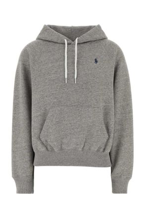 Ralph Lauren Grey Logo Hood Sweatshirt