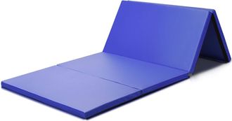 Costway Costway Colchoneta De Gimnasia Plegable Port&aacute;til 240 X 120 X 5 Estera Suave De Yoga Entrenamiento Fitness Color Azul