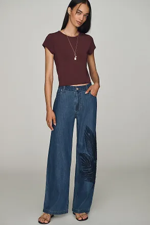 Hudson Rylee Low-Rise Loose Wide-Leg Jeans