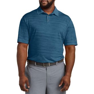 Reebok Big & Tall Performance Space-Dyed Polo Shirt in Escape Blue at Nordstrom, Size Xx-Large