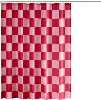 OEM Cortina De Ducha A Cuadros - Estampado De Cuadros Vintage - Lavable A M&aacute;quina - Verde - 180 X 180 Cm