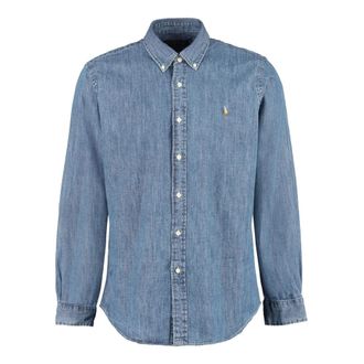 Ralph Lauren Custom Fit Denim Shirt - Heren - Spijkeroverhemden - Blauw - M - Denim - Overhemden