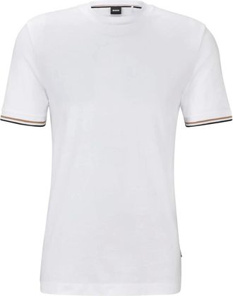 HUGO BOSS Hombre, Camisetas, Blanco, Talla: L