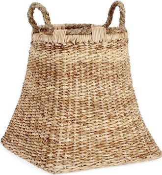 BIZZOTTO 2-handle basket Thiara square natural 50x54h