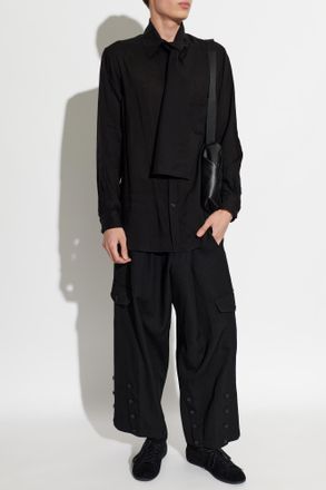 Yohji Yamamoto Shirt With Pocket, Mens, Black