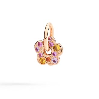 Dodo CIONDOLO FIORE ORO ROSA & ZAFFIRI