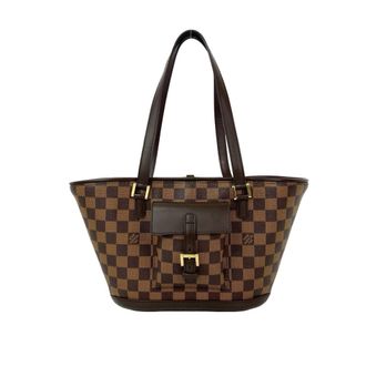 Louis Vuitton Brown Damier Canvas Leather Pvc Handbag Tote Bag (Pre-Owned)